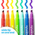 International Arrivals Happido Set of 36 Double Sided Markers, Non-Toxic for Kids Ages 4-8, Vibrant Coloring