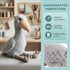 ZHONGXIN MADE 18.5inch Large Shoebill Plush Toy - Lifelike Stork Stuffed Animal, Cute Grey Shoebill Toy for Home