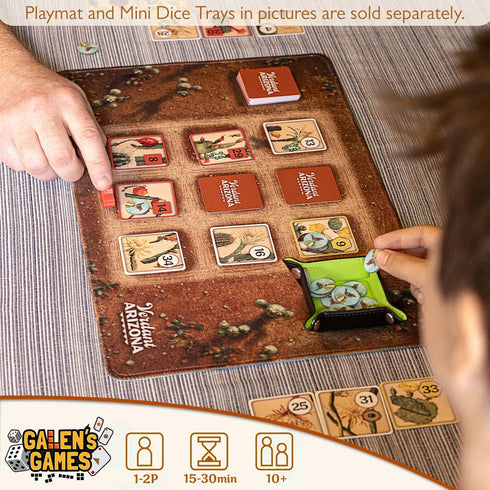 1-2 12+ Galen's Games Verdant Arizona Interactive Mint Tin Strategy Card Game for Adults & Teen, Compact Travel