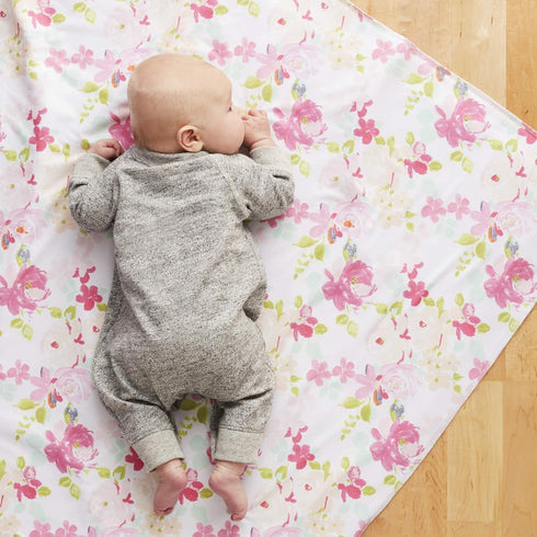 2 Pack 47 47-inch BreathableBaby Active Swaddle Blanket & Wrap Narwhal and Gold Dots, Lightweight Premium Activewear