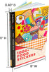 Fashion Angels 1000+ Food Sticker Book, Over 1,000 Cute Food Stickers for Kids, Personalizing Laptops, Journals