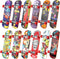 Fingerboard Mini Finger Skateboards Toys - 12PCS Professional Finger Boards Set, Mini Skateboard Starter Kit for Kids