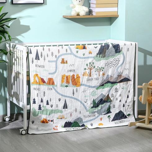 47 47 Inch SmoothNovelty National Parks Muslin Blanket x Warm Soft Cotton Muslin Swaddle Blanket Nursery Swaddling Wrap