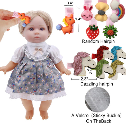 10 Sets 12 13 14 15 Inch 22 Alive Baby Doll Clothes and Accessories - Girl Doll Clothes Dress for Dolls, Baby Doll