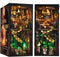 TOYQI DIY Book Nook Kit, Miniature House Dollhouse Kit for Adult and