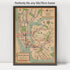1954 Map of New York City Subway - 1000 Piece Jigsaw Puzzle for Adults, NY Underground