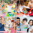 28 Pack Pop Fidget Toys Bulk Keychain for Kids, Mini Pop Its with 3D Animal Cute Keychains