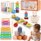 FlufiFiea Baby Toys for 6-18 Months, 5-in-1 Montessori Educational Toy Set with Soft