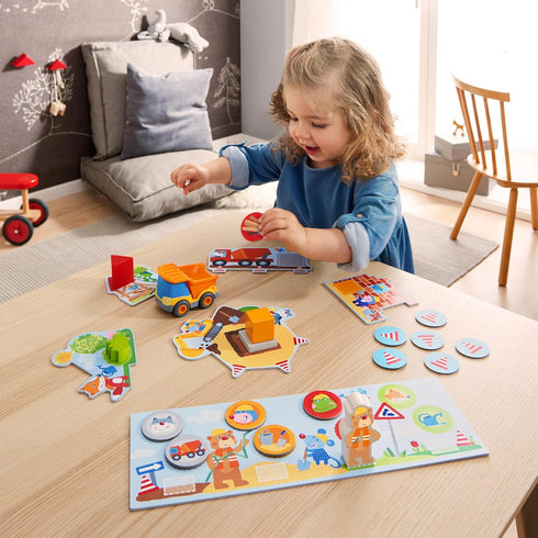 2+ HABA My Very First Games Building Site, A Cooperative Learning Kids Game, Toddler Learning Activities & Games