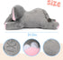 32" Giant Grey Elephant Plush Toy - Fluffy Stuffed Animal Gift for Kids