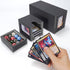 AFIING MTG Commander Card Storage Box - Fits 200 Double Sleeved Cards, 3-in-1 Card Deck Case, Strong Magnet Organizer