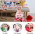 27.6" Hanging Monkey Stuffed Animals Plush Toy for Kids and Adults, Red