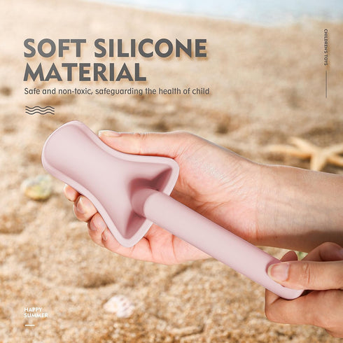 11Pcs Set,Silicone 8 MarcZero Silicone Beach Toys,Modern Baby Beach Toys,Travel Friendly Beach Bucket, Shovel, Sand