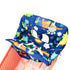 HIVVI 2-in-1 Portable Grocery Cart Seat Cover and Baby Highchair Cover (Navy Blue Dinosaur)
