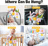 Stuffed Spiral Baby Car Seat Toys, Best Newborn Shower Gifts, Soft Infant Essentials Must Have Stroller Hanging Toys
