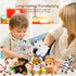 7 Pieces Jungle Stuffed Animal Set: Plush Giraffe, Tiger, Lion, Bear, Elephant, Zebra - 4.72 Inches for Parties & Awards