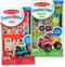 Melissa & Doug Created by Me! Paint & Decorate Your Own Wooden Vehicles Craft Kit, 2 Pack – Monster Truck, Train