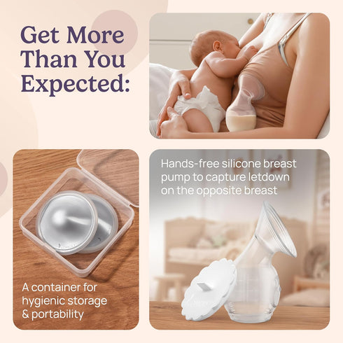 999 1.8x0.6 inch) Silver Nursing Cups: Pure Silver Nipple Shield | Breastfeeding Nursing Cups w/Breast Shields
