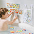iPlay, iLearn Bath Toy Organizer W/Foam Letters, Toddler Bathtub Toy W/Storage Net,