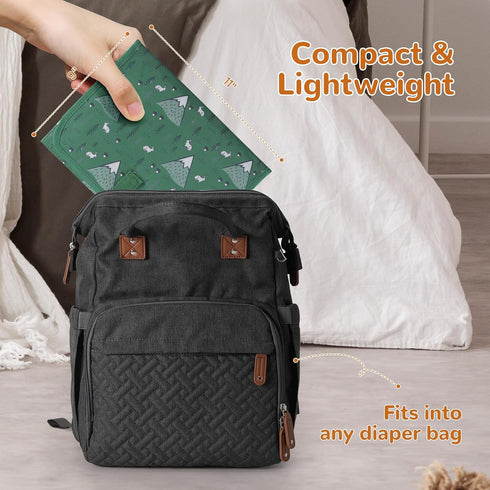 Portable Diaper Changing Pad, Waterproof Baby Changing Mat, Foldable Travel Baby Changing Station, Newborn Essential