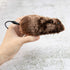 AUEAR 4 Pack Wind Up Mouse Racing Mini Plush Mice, Realistic Looking Pet with Twirling Tail