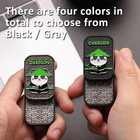 Metallic Grey EDC Fidget Slider Toy for Adults - Innovative Haptic Design
