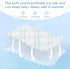 SyXIOP 28" 52" Blue and White Checkered Pattern Cooling Baby Fitted Crib Mattress x Absorbent Crib Bumper Pads