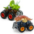 Oriate Dinosaur Monster Truck Toys for Kids 3-5, Dino Stunt Race Push and Go Car for Outdoor Fun