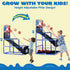 JOYIN Arcade Basketball Game Set, Indoor/Outdoor Sport Play with 4 Balls and Hoop for Kids 3 to 12 Years Old