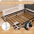 1 Pack, 71 Inch) HONEY JOY Bed Rail for Toddlers, Extra Long, Foldable Portable Swing Down Safety Bed Guard Rail
