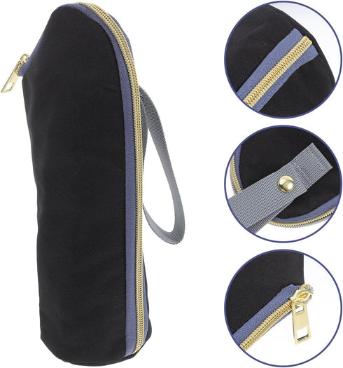 SECFOU Insulated Milk Bottle Warmer Bag, Portable Thermal Bottle Holder with Zippered Oxford Fabric, Stroller Hanging