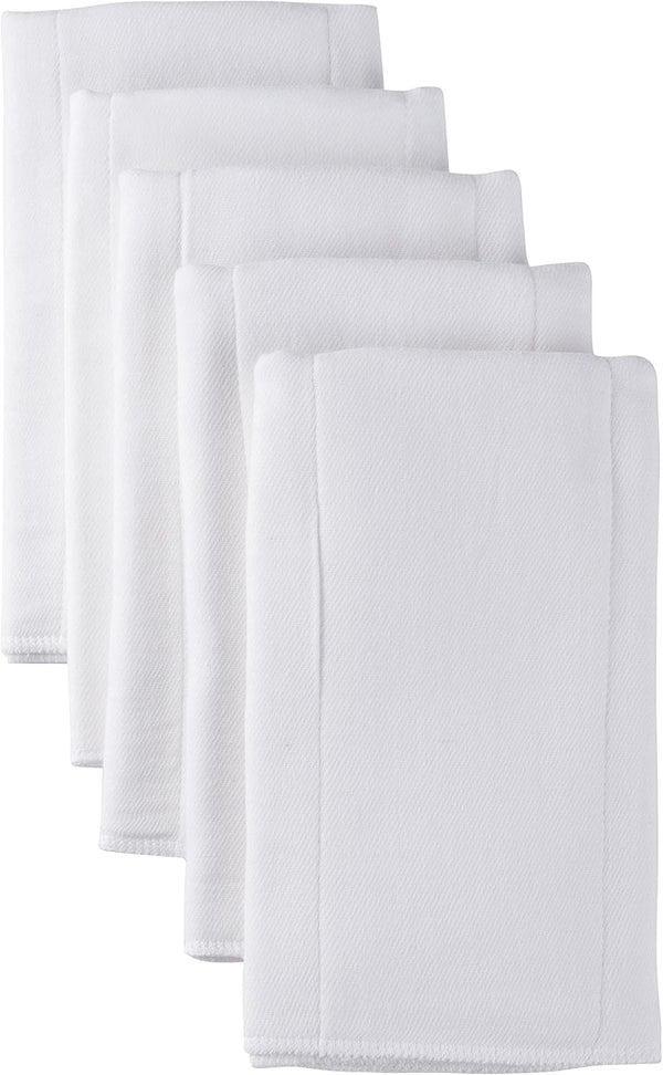 Gerber Unisex Baby Boys Girls Gauze Prefold Cloth Diapers Multipack White 5