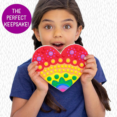 7-Inch 6 8+ Creative Roots Mosaic Heart Stepping Stone, Includes Ceramic Stepping Stone & Vibrant Paints, Mosaic
