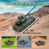 Glorryearst 1:28 9 RC Tank Scale Channel Remote Control Toy with Realistic Sounds and Lights,Radio Control Military