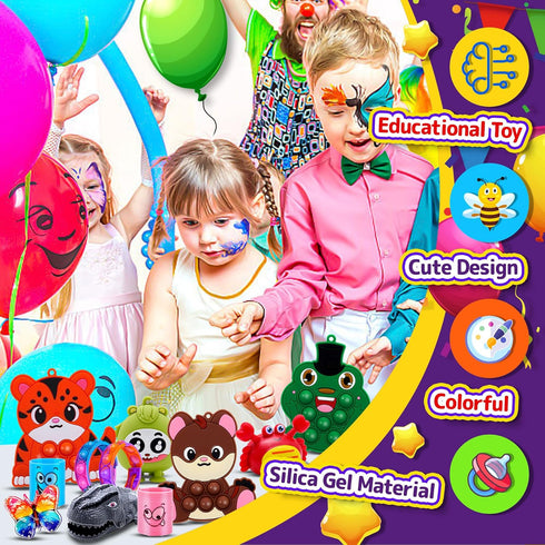 TRIRAXUS 1000 PCS Party Favors for Kids, Bulk Fidget Toys,Goodie Bags Stuffers, Treasure Box Toy for Classroom Prizes