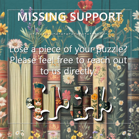 PPuzzling 1000 Vintage Wildflower Book Puzzles for Adults Pieces, Plant Floral Books Pages Jigsaw Puzzle, Retro