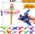 12PCS 3D Set, 4.4"-6" Printed Dragon Easter Basket Gifts for Kids Boys, Articulated Flexible Dragons, Home Office Desk
