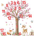 decalmile Woodland Animals Large Flower Tree Wall Decals Cherry Blossom Deer Fox Wall Stickers Baby Nursery Kids