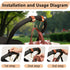 MTTBmrt 2 Pack Clip|360 66lb Stroller Hooks,Strong Synthetic Leather Hook-and-Loop Fastener&High-Quality Metal