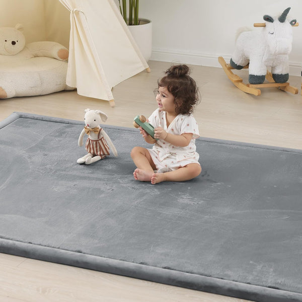 1.5" Thick Baby Play Mat for Floor Tummy Time, 50"x 50" Pro