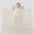 Knitted Baby Blanket, 100% Cotton Receiving Swaddle Crib Stroller Blanket, Shower Gift for Newborns, 40 x 31 (Oatmeal