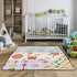 GuoChe 50'' 50'' Food Freshness Kitchen Utensils Pattern Cute Foldable Baby Activity Play Mat for Indoor Outdoor