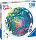 Ravensburger Circle of Colors: Ocean 500 Piece Round Jigsaw Puzzle | Engaging Activity for Kids and Adults
