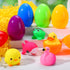 6 JOYIN Pcs Prefilled Easter Eggs with Floating Animal Light-up Bath Toys, Luminous Bathtub Toys for Kids Easter Eggs
