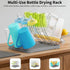 15 Baby Bottle Drying Rack, Space Saving Bottle Drying Tree Rack with Drainboard for Cups, Mugs and Glass, Sports