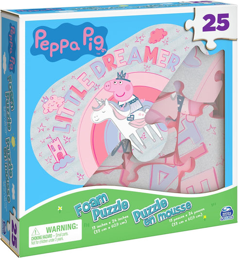 25-Piece Peppa Pig Foam Puzzle by Spin Master Games for Families and Kids Ages 4 and Up
