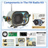QuesEfflore 814+, DIY Wooden FM Radio Kit, STEM Science Toys for Kids Ages Build Your Own Radio Electronics Circuit
