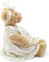 oitscute 16" Teddy Bears Baby Soft Plush Stuffed Animal Toy for Girls (White Lace)