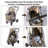 UQBEUQ 4 Stroller Rain Cover, Universal Rain Cover for Stroller with Waterproof Zipper, Clear Travel Weather Shield