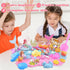 3.3lb 3-8 Volmop Sensory Bin for Girl, Play Sand Art Kit with Sandbox, Color Sand, Mermaid Tactile Sensory, Christmas